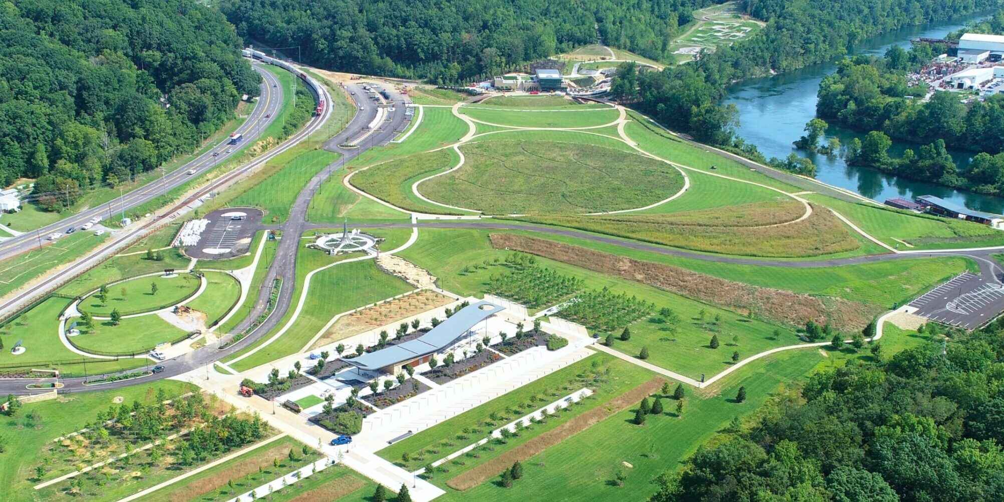 Aspire recreational park aerial view